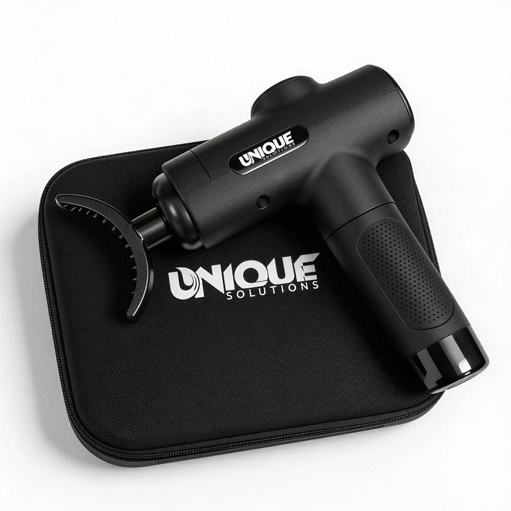 iKyoor G045 massage gun for a before or after workout routine