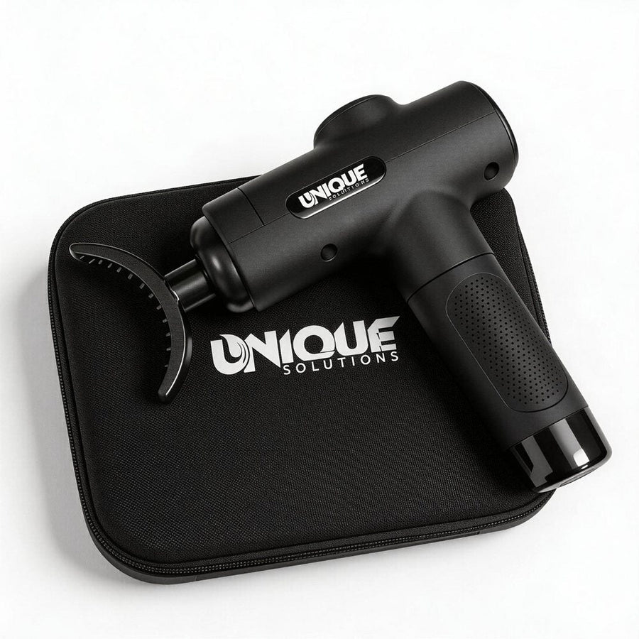 iKyoor G045 massage gun for a before or after workout routine