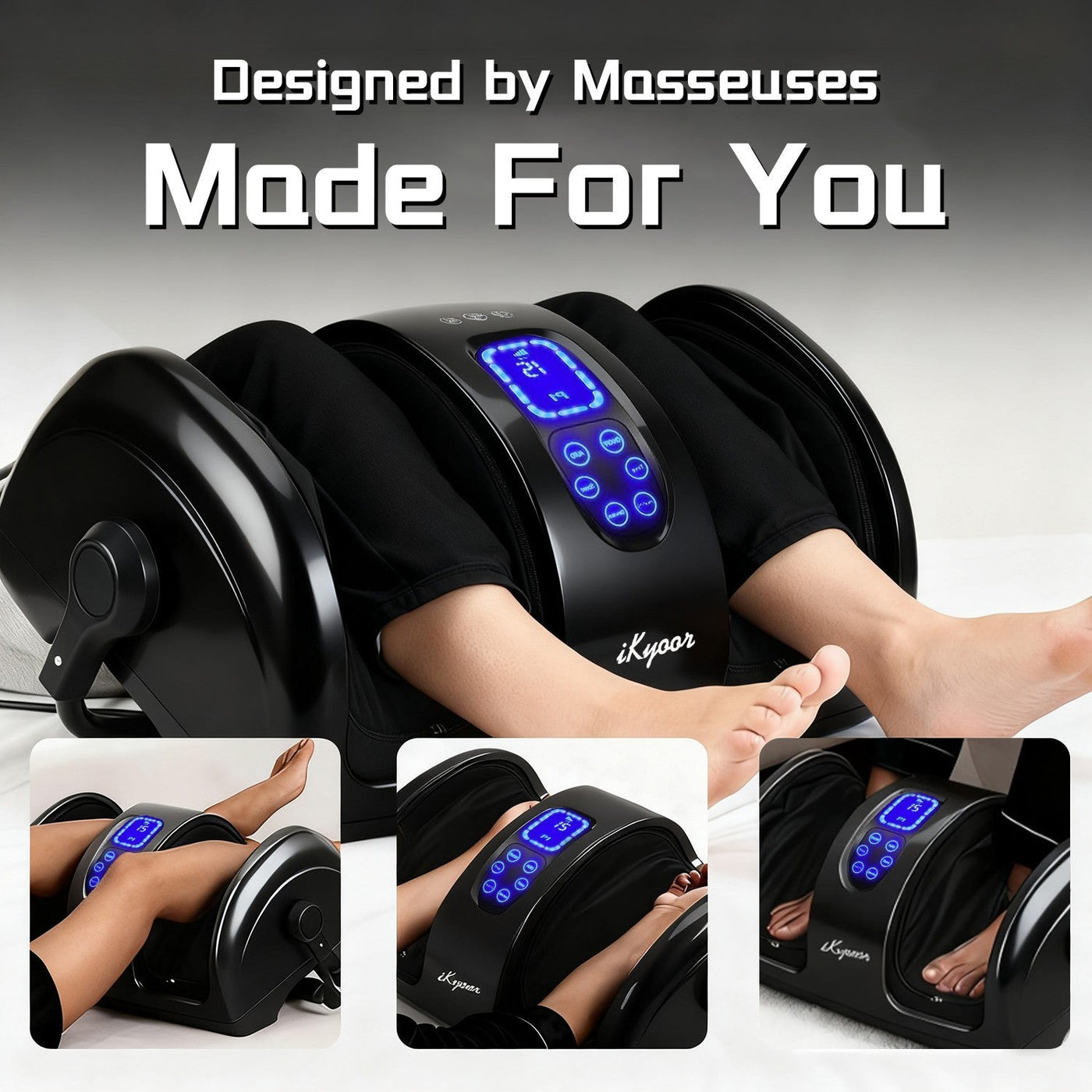 iKyoor FM8017 foot and calf massager for heated kneading routines