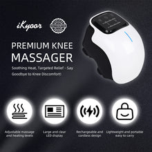 iKyoor Wireless Knee Massager with Heat Vibration Massage LED Screen Infrared Wellness Support