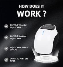 iKyoor Wireless Knee Massager with Heat Vibration Massage LED Screen Infrared Wellness Support