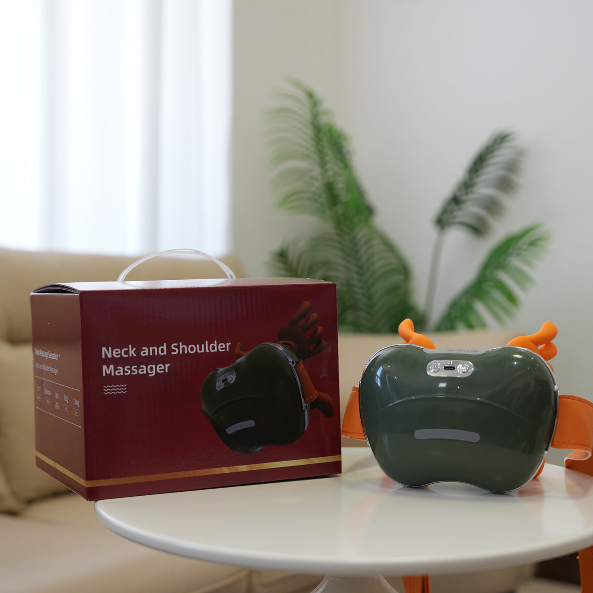 iKyoor Electric Neck Shoulder Massager Heated 5D Shiatsu Back Massage for Comfort Support