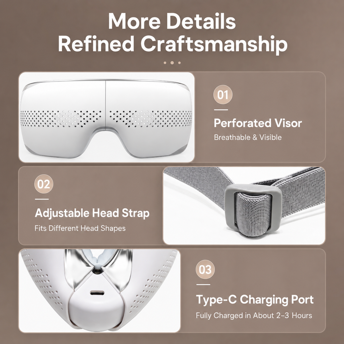 iKyoor Smart Eye Massager with Heat Bluetooth Music Visualized Nice Gift Box Comfort Support