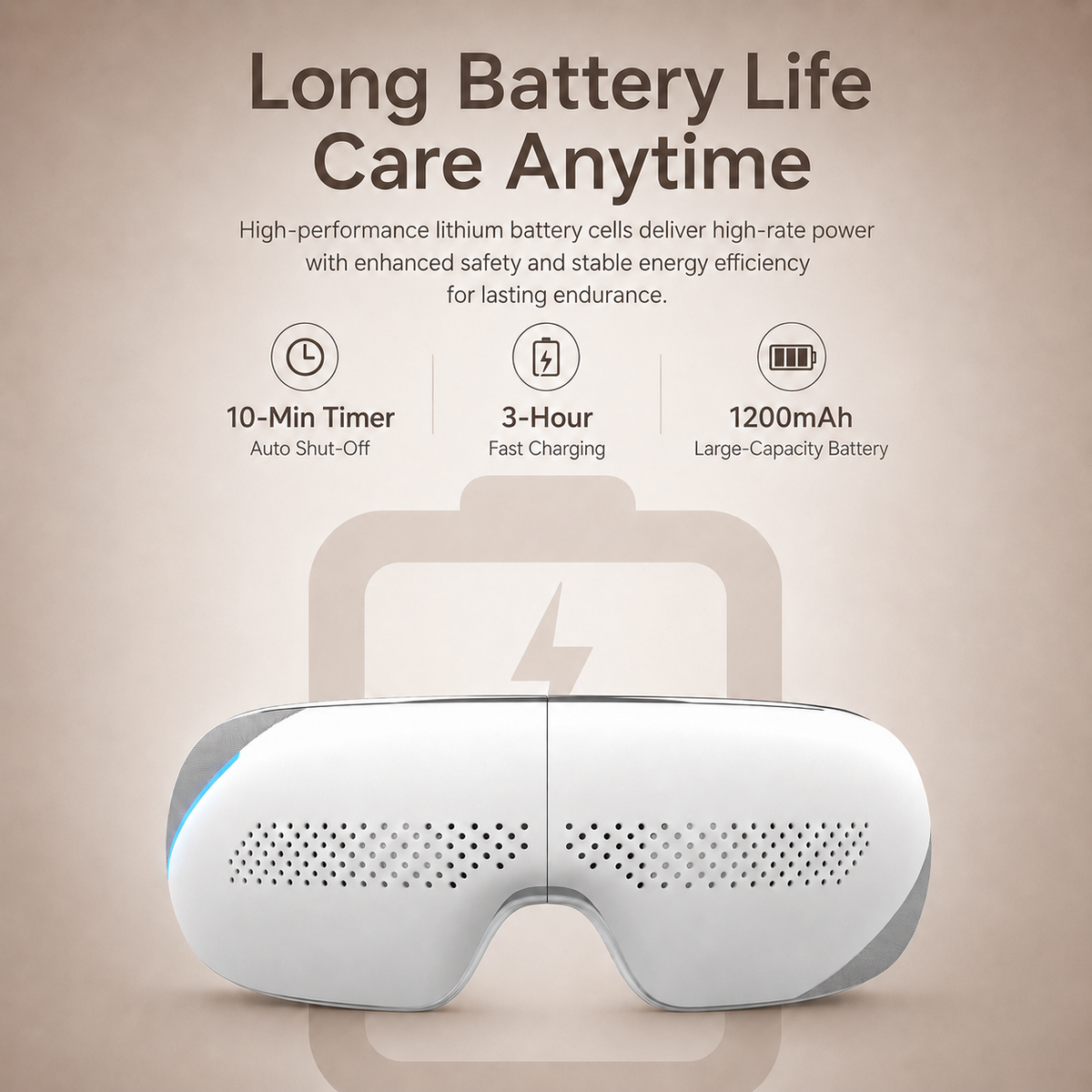 iKyoor Smart Eye Massager with Heat Bluetooth Music Visualized Nice Gift Box Comfort Support