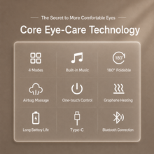 iKyoor Smart Eye Massager with Heat Bluetooth Music Visualized Nice Gift Box Comfort Support