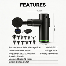 iKyoor G022 6-speed cordless massage gun with attachments product image 6