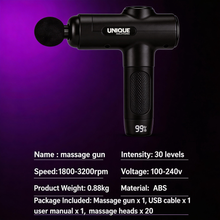 iKyoor G045 30-speed percussion massage gun with multiple massage heads product image 7