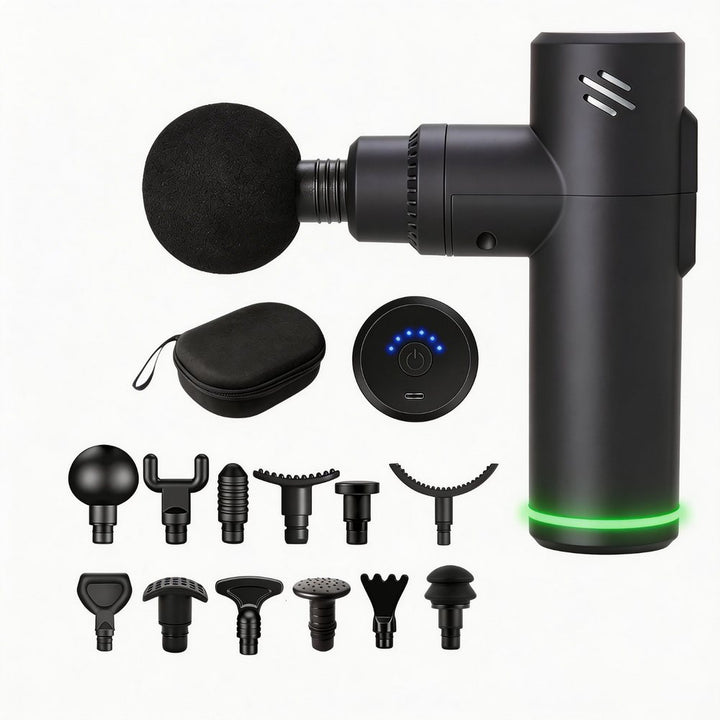 iKyoor Massage Gun 6 Speeds 12 Heads Deep Tissue Brushless Motor Body Muscle Comfort Support