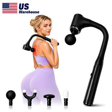 iKyoor GS40 extended handle massage gun for back and shoulder comfort