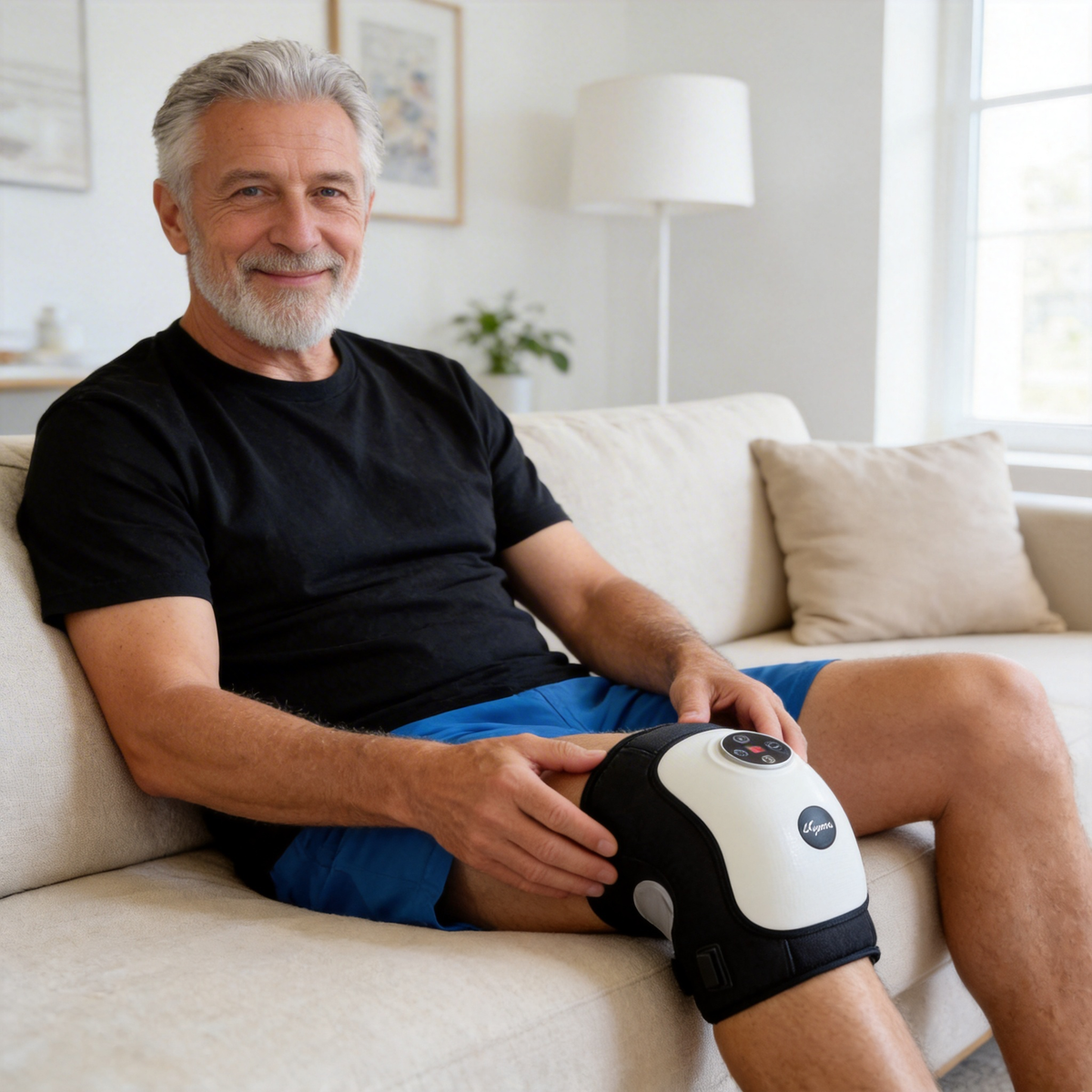 iKyoor Wireless Knee Massager for Comfort Support with Heat and Airbag Wave Compression