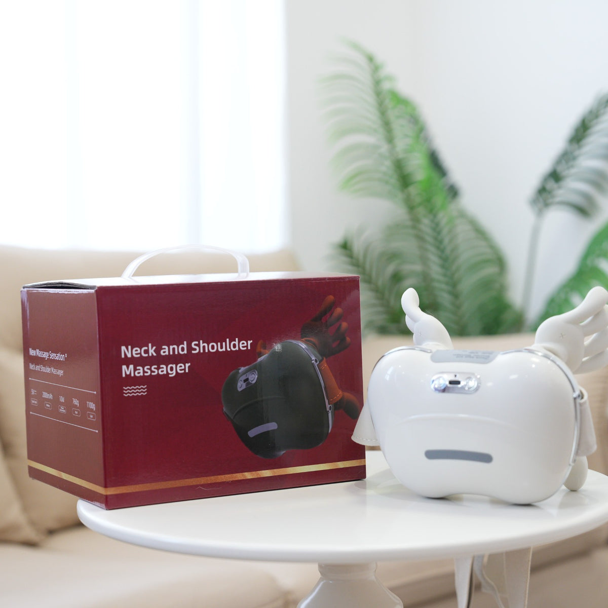 iKyoor Electric Neck Shoulder Massager Heated 5D Shiatsu Back Massage for Comfort Support