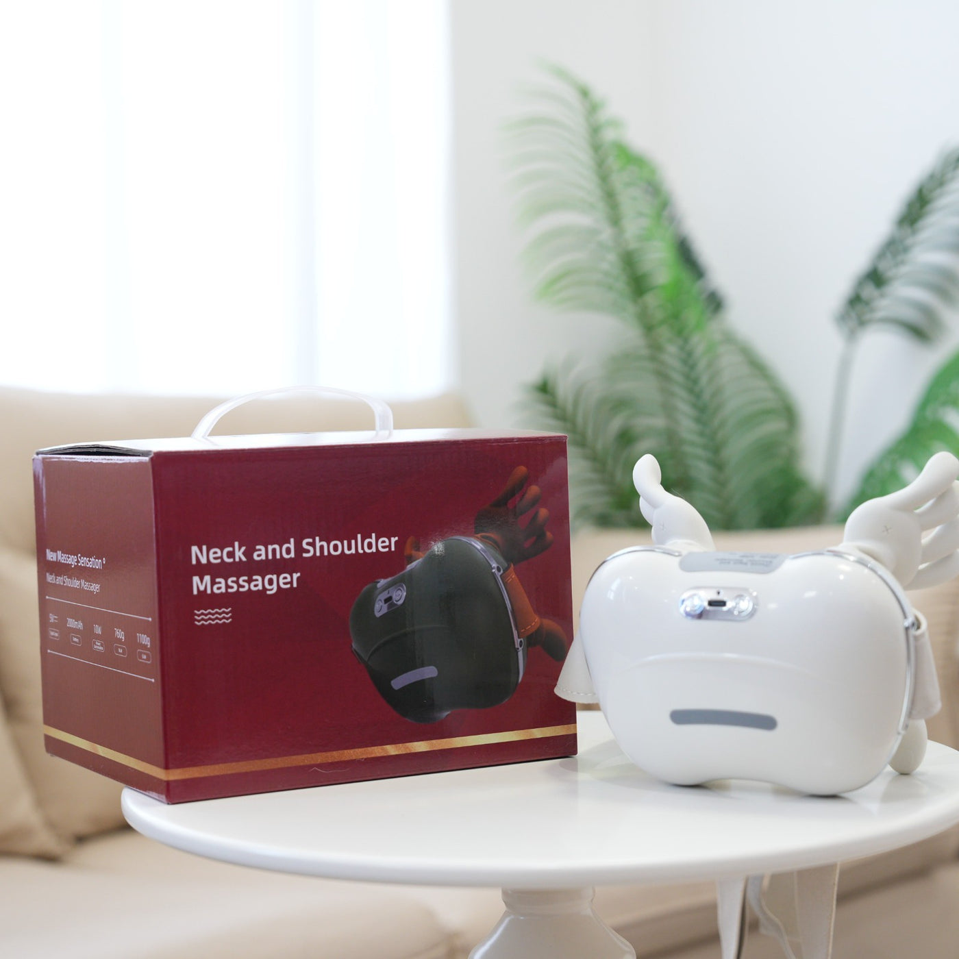 iKyoor Electric Neck Shoulder Massager Heated 5D Shiatsu Back Massage for Comfort Support