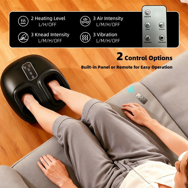 iKyoor Foot Massager Heated Shiatsu Deep Kneading Air Compression