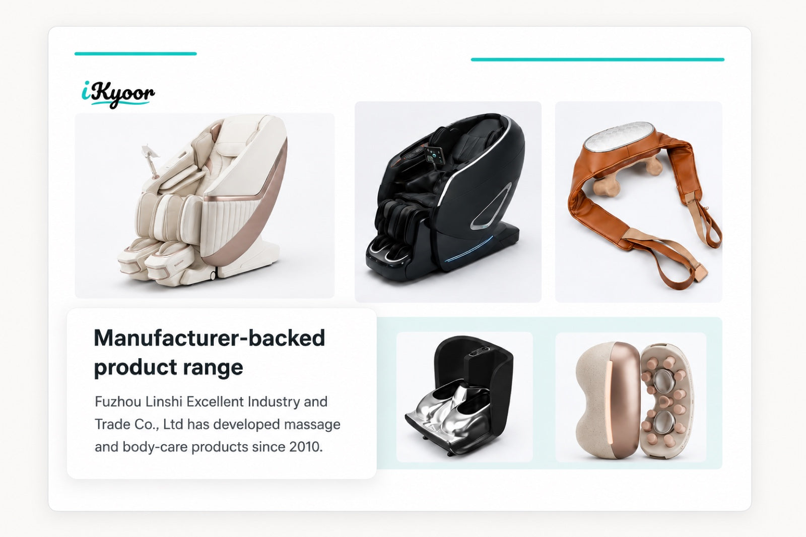 iKyoor massage chairs and portable massagers
